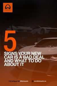 % signs your new car is a bad deal and what to do about it