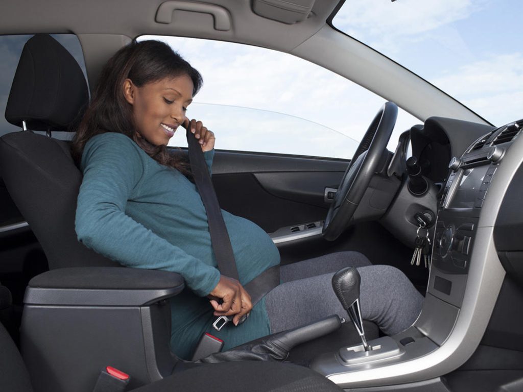 Pregnant Woman Driving