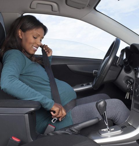 Pregnant Woman Driving
